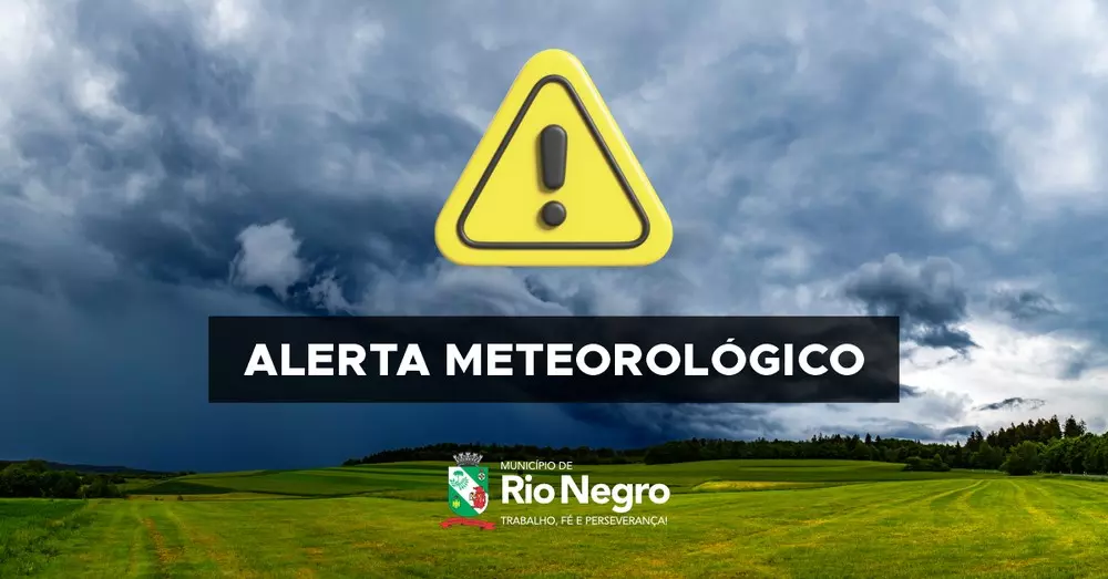 Simepar lança alerta meteorológico para a região de Rio Negro